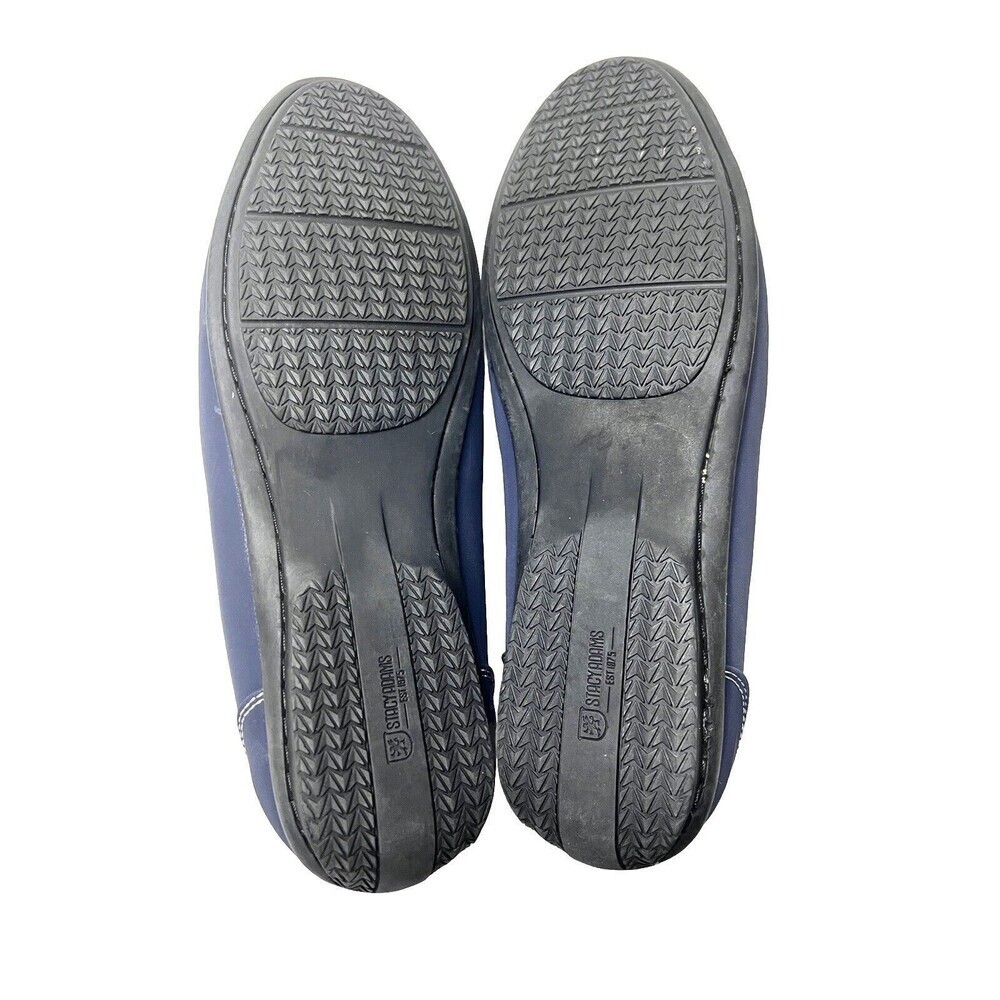 Stacy Adams Men's 10M Navy Moc Toe Bit Slip-on Driving Style Medallion Loafers - Picture 6 of 7